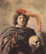 Frans Hals Young Man with a Skull (mk08) Germany oil painting artist